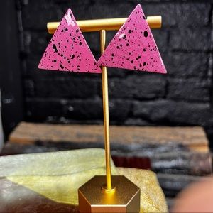 Vintage Splatter Paint Earrings